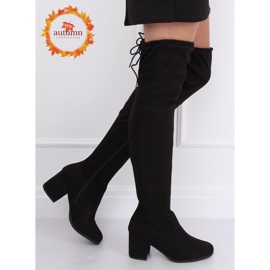 Overknee Stiefel Herbst Schwarz C-7172 Schwarz 1