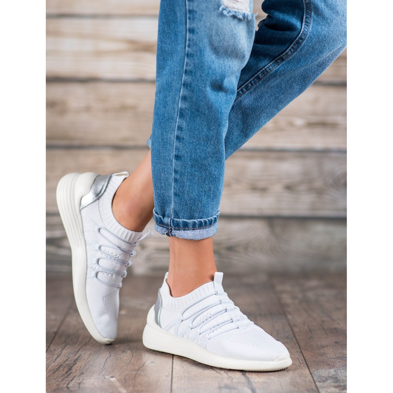 Kylie Sportschuhe zum Hineinschlüpfen aus Textil weiß 1