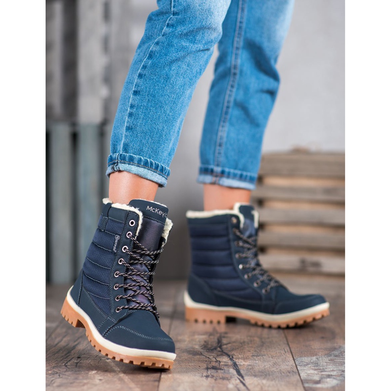 MCKEYLOR Schneestiefel blau 1