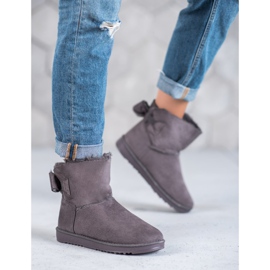 Graues Mukluki mit Schleife 2