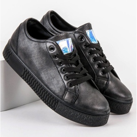 Marquiz Schwarze Turnschuhe 1