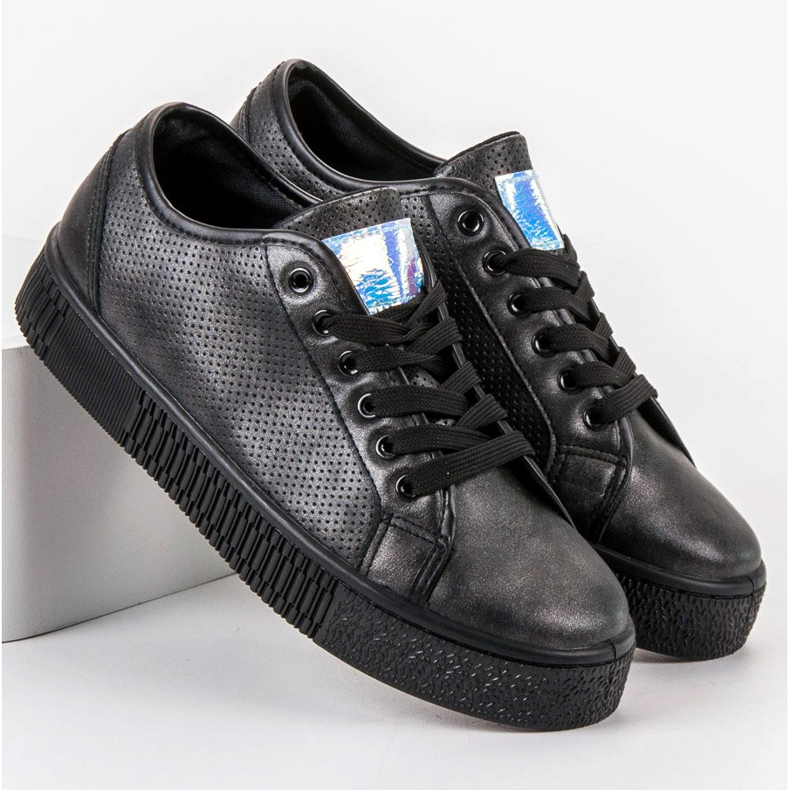 Marquiz Schwarze Turnschuhe 1