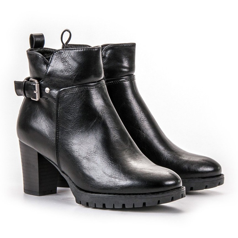 Vinceza Elegante Booties für den Herbst schwarz 2