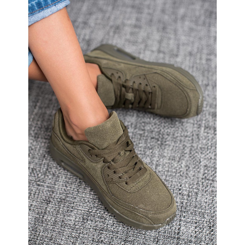 SHELOVET Dunkelgrüne Sportschuhe 1