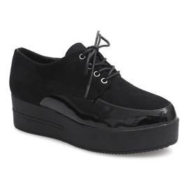 Creepers Stiefel auf der MJ1358 Black Platform schwarz 1