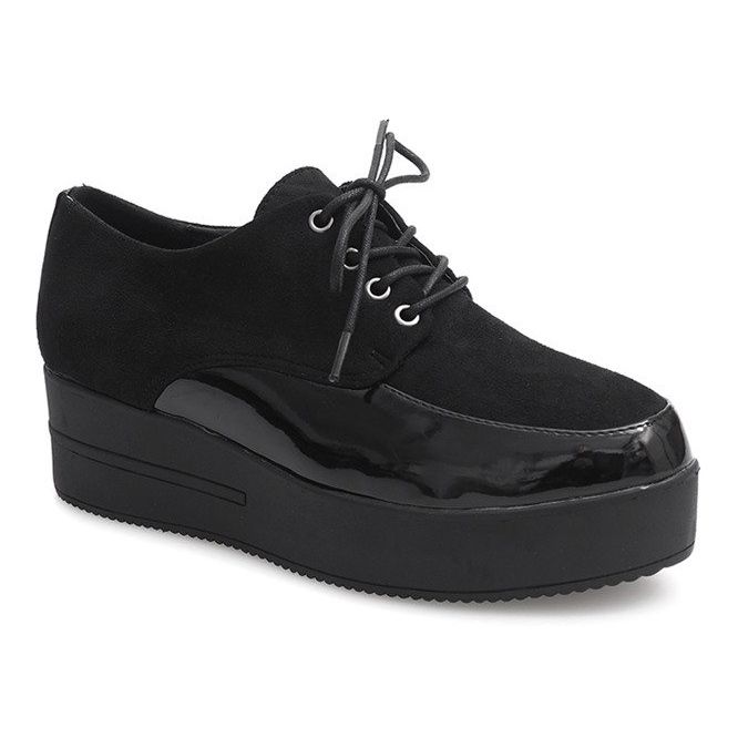 Creepers Stiefel auf der MJ1358 Black Platform schwarz 1