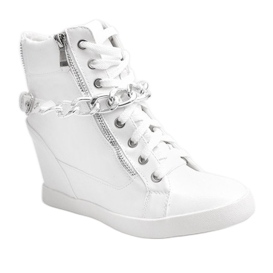 Stiefel Sneakers On Wedge 8089 Weiß 1