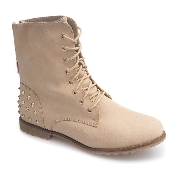 Reich verzierte Stiefel 1511-2 Beige 1