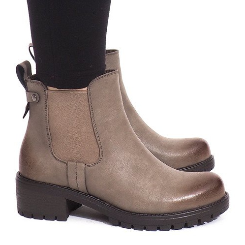 Warme Stiefel BH56-KB Khaki mehrfarbig grün 1