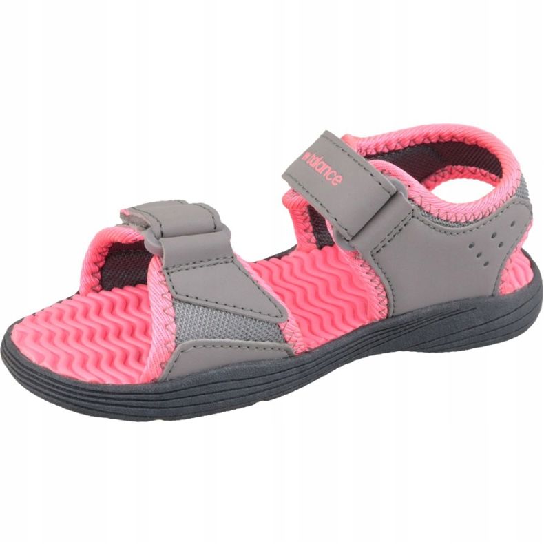 New Balance Jr K2004PKG graue Sandalen rosa 1