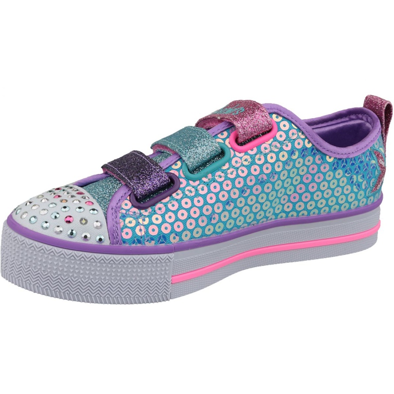 Skechers Twinkle Lite Jr 20062L-TQMT blaue Schuhe mehrfarbig 1