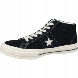 Converse One Star Ox Mid Vintage Suede M 157701C Schuhe schwarz 1