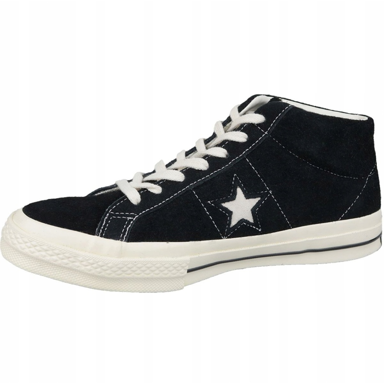 Converse One Star Ox Mid Vintage Suede M 157701C Schuhe schwarz 1