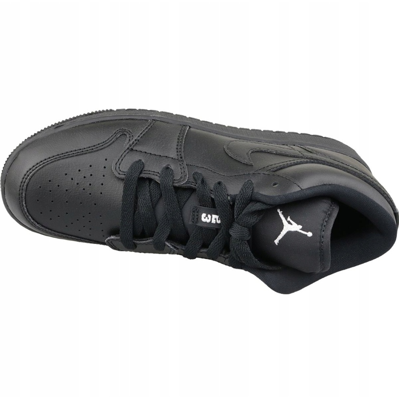 Nike Jordan Air 1 Low Bg M 553560-006 schwarze Schuhe 2