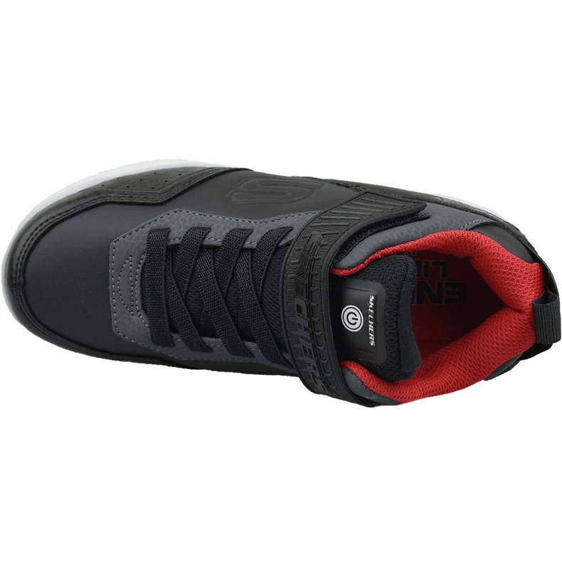 Skechers Energy Lights Jr 90613L-BKRD Schuhe schwarz 2