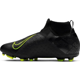 Nike Phantom Vsn Academy Df FG / MG Jr AO3287-007 Fußballschuhe schwarz schwarz 1