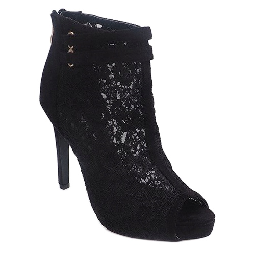 Sandalen mit hohem Absatz 8709 Schwarz 1