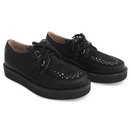 Creepers Stiefel On Platform 061ss Schwarz 1