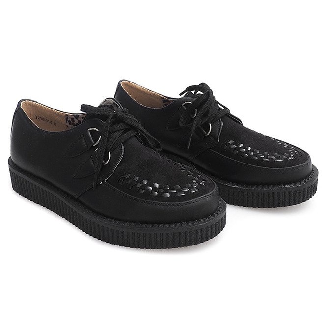 Creepers Stiefel On Platform 061ss Schwarz 1