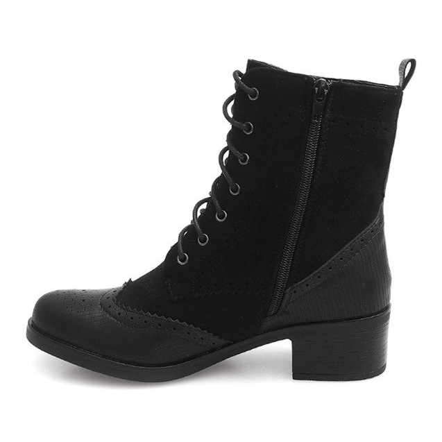 Schnürstiefel Jazzschuhe ZH76 Schwarz 1