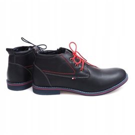 Hohe Warme Stiefel Gebunden 86105 Marineblau 1