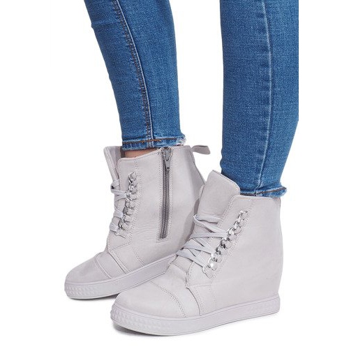 Sneakers mit Keilabsatz 1867 Grau 1