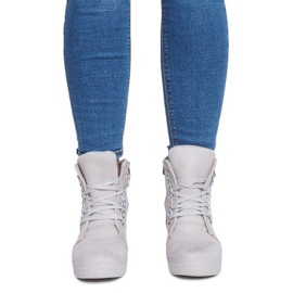 Sneakers mit Keilabsatz 1867 Grau 2