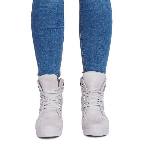 Sneakers mit Keilabsatz 1867 Grau 2