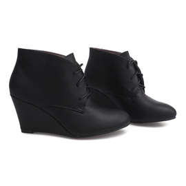 Wedges On Wedge Stiefel 1177B Schwarz 2