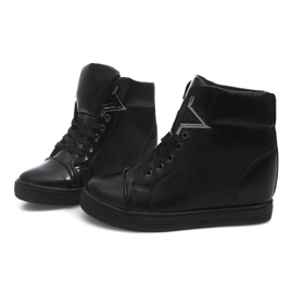 Sneakers mit Keilabsatz 2932-1 Schwarz 1