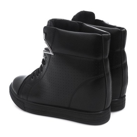 Sneakers mit Keilabsatz 2932-1 Schwarz 2