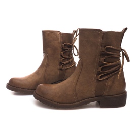 Hohe Stiefel 55435 Khaki mehrfarbig grün 1