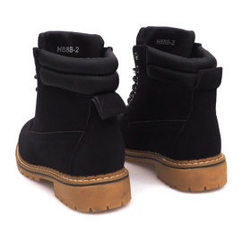 Isolierte Holzstiefel H88B Schwarz 2