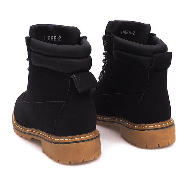 Isolierte Holzstiefel H88B Schwarz 2