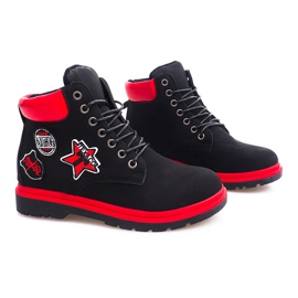 Isolierte Timber Stiefel SJ1679-1 Schwarz 2