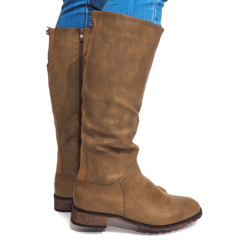 Hohe warme Stiefel BL2830 Khaki grün 2