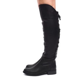 Elegante Stiefel F103 Schwarz 2