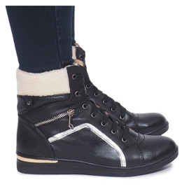 Warme Turnschuhe RY93022-1 Schwarz 1