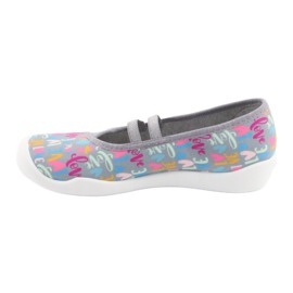 Befado Kinderschuhe 116Y261 blau rosa grau grün gelb 2