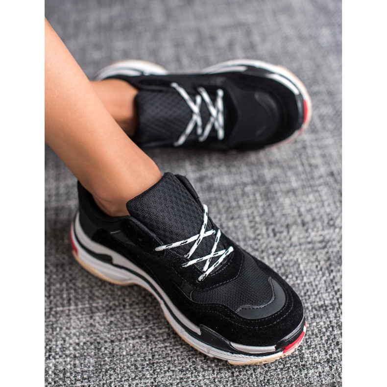 SHELOVET Lässige Sportschuhe schwarz mehrfarbig 1