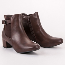 Small Swan Stiefel mit hohem Absatz braun 1