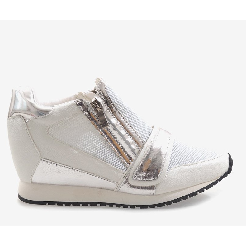 Modische schlichte Sneakers SK48 Weiß 2