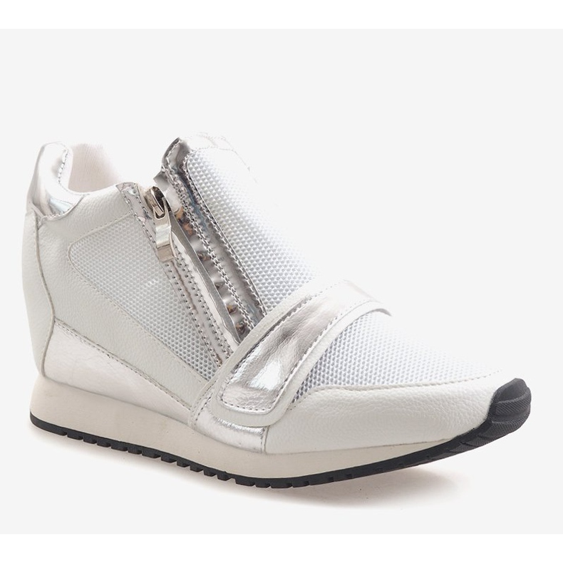 Modische schlichte Sneakers SK48 Weiß 1