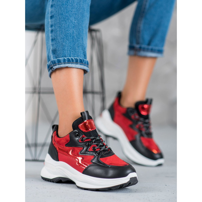 SHELOVET Sportschuhe rot mehrfarbig 2