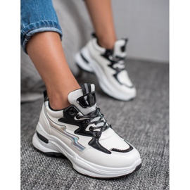 SHELOVET Sportschuhe aus Öko-Leder weiß mehrfarbig 1