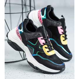 SHELOVET Modische Sportschuhe schwarz 1