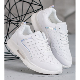 SHELOVET Weiße Sportschuhe 1