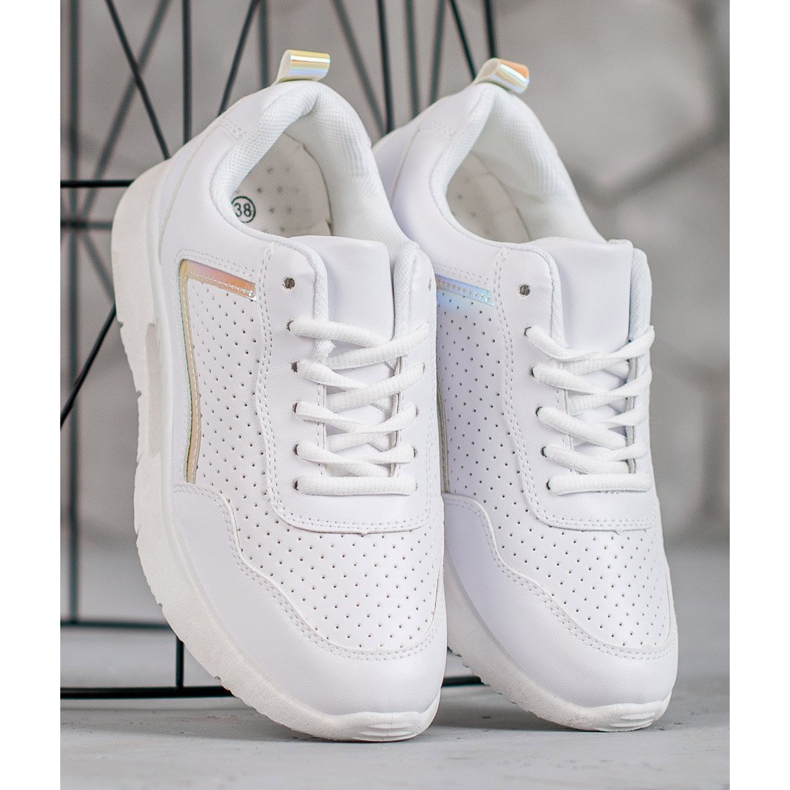 SHELOVET Weiße Sportschuhe 2