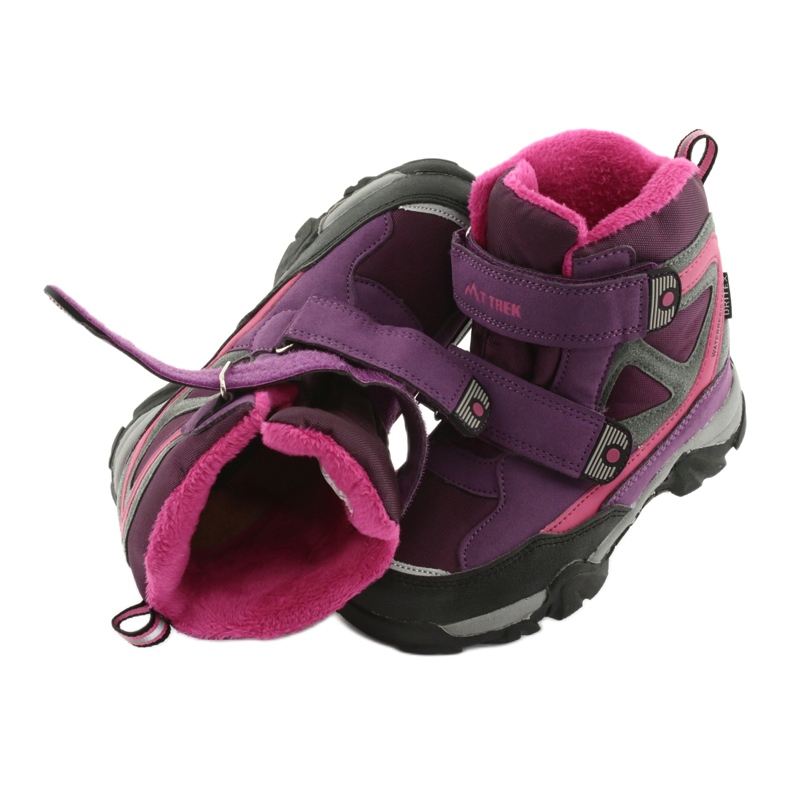 MtTrek Klettstiefel mit Membran 18-501-011 lila rosa grau 5