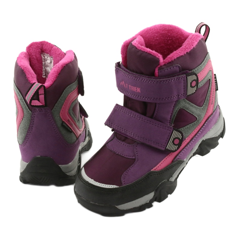 MtTrek Klettstiefel mit Membran 18-501-011 lila rosa grau 3